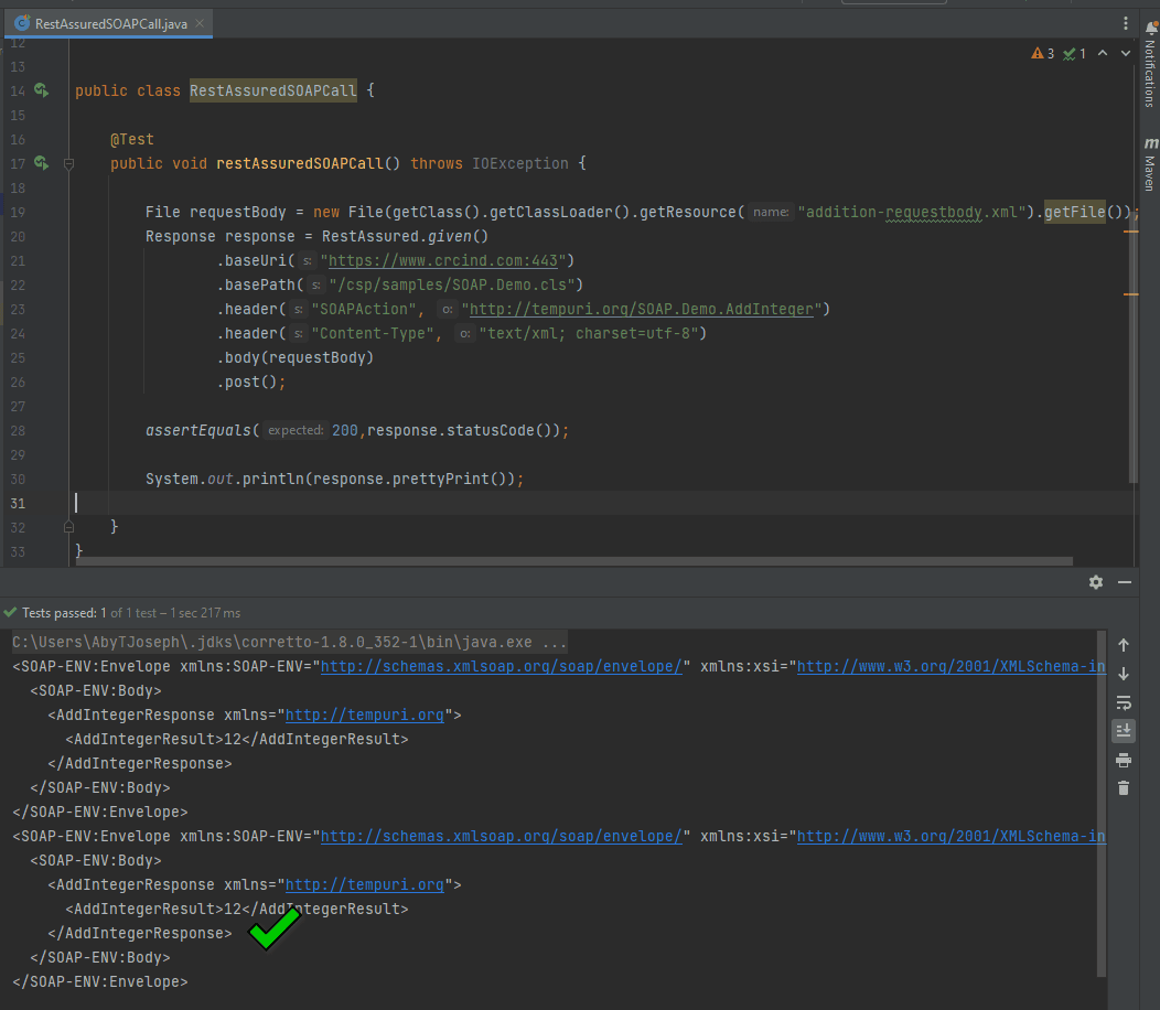 ide code output